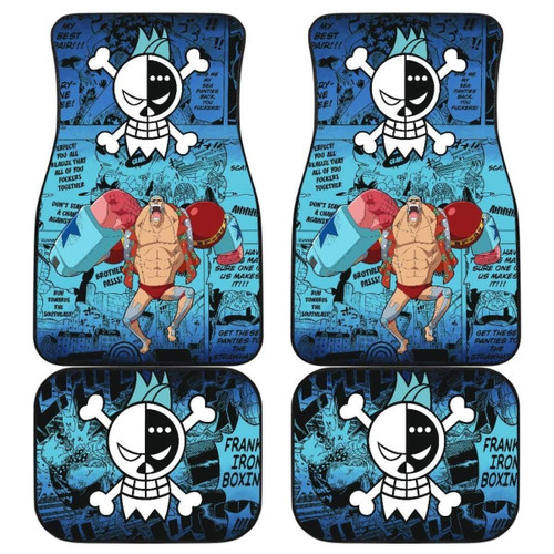 Franky One Piece Car Floor Mats Manga Mixed Anime Universal Fit