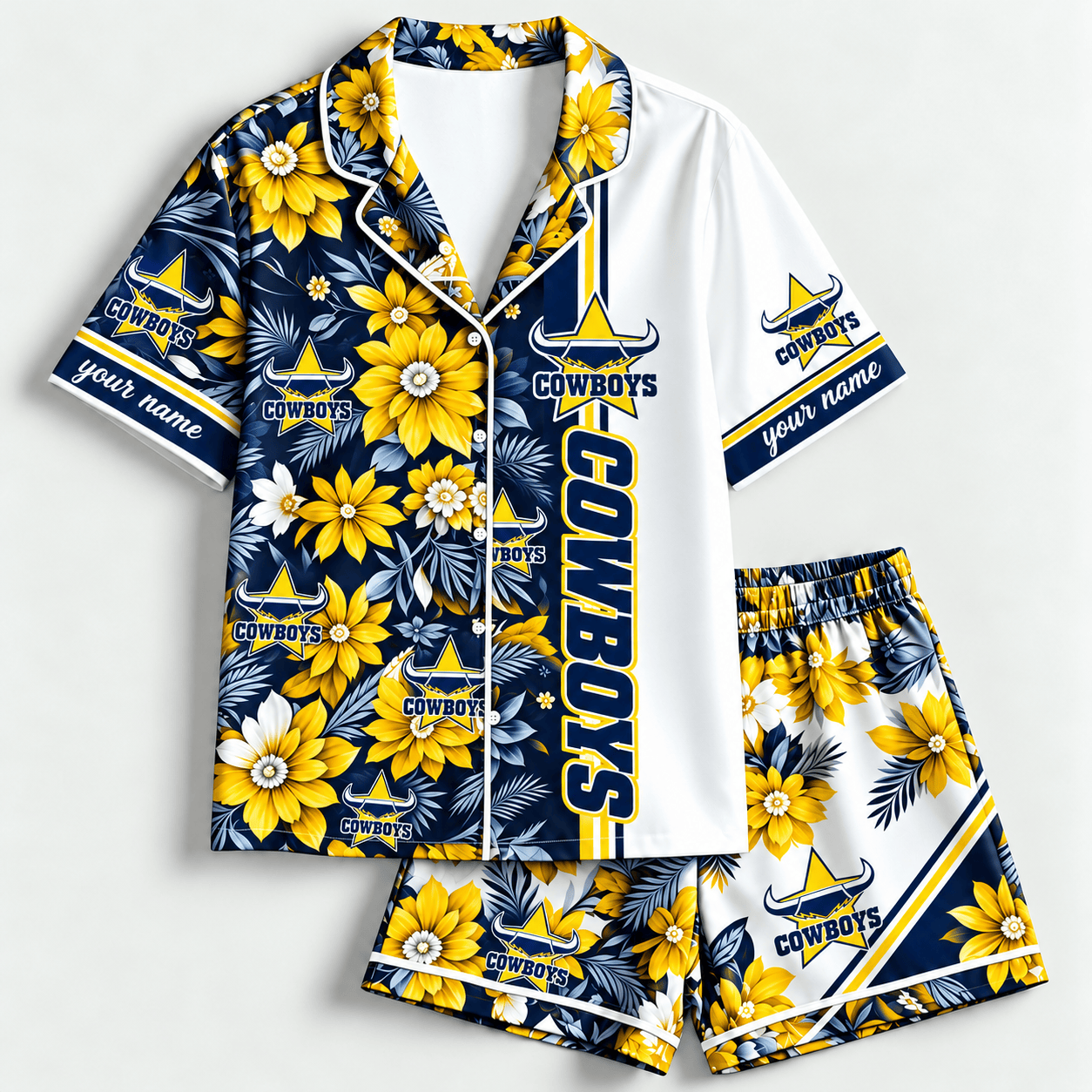 North Queensland Cowboys NRL Pajamas shirt