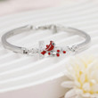 Cute Red Bird and Cross Red Bishop Decorative Bracele Birthday Anniversary Valentine's