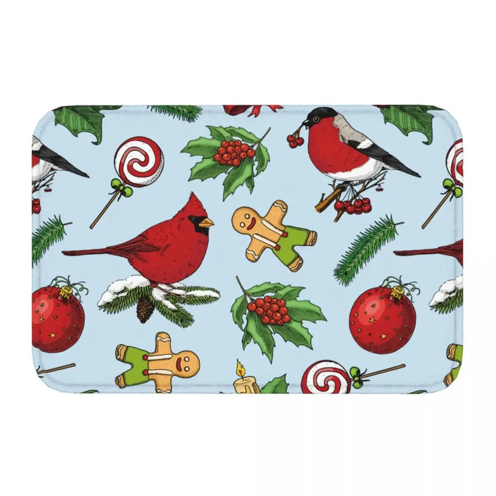 Non-slip Doormat Vintage Cardinal Carpet Living Room Bedroom Mat Prayer Home Pattern