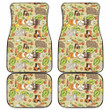 Guinea Pig Pattern Print Design  Front And Back Car Mats