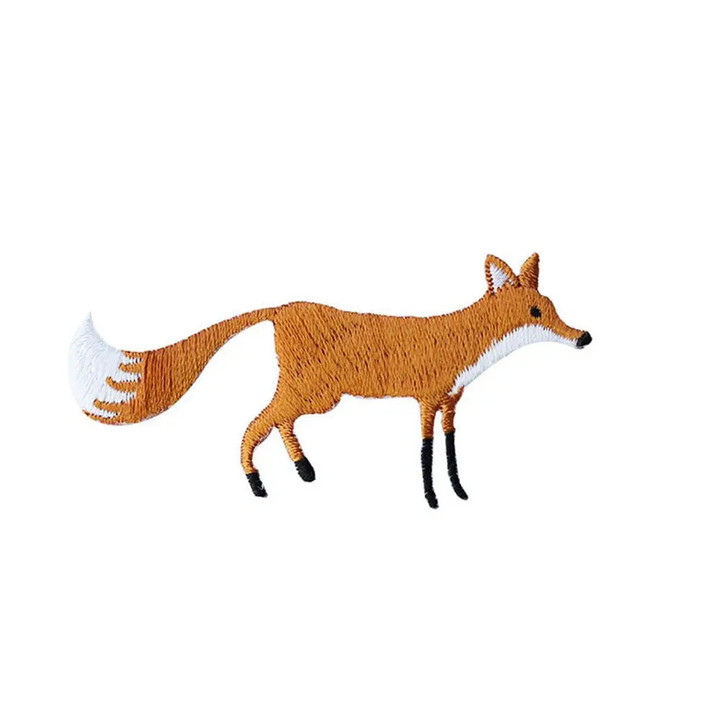 Fox Applique Embroidery Apparel Fox Patch Clothing Repair Patches