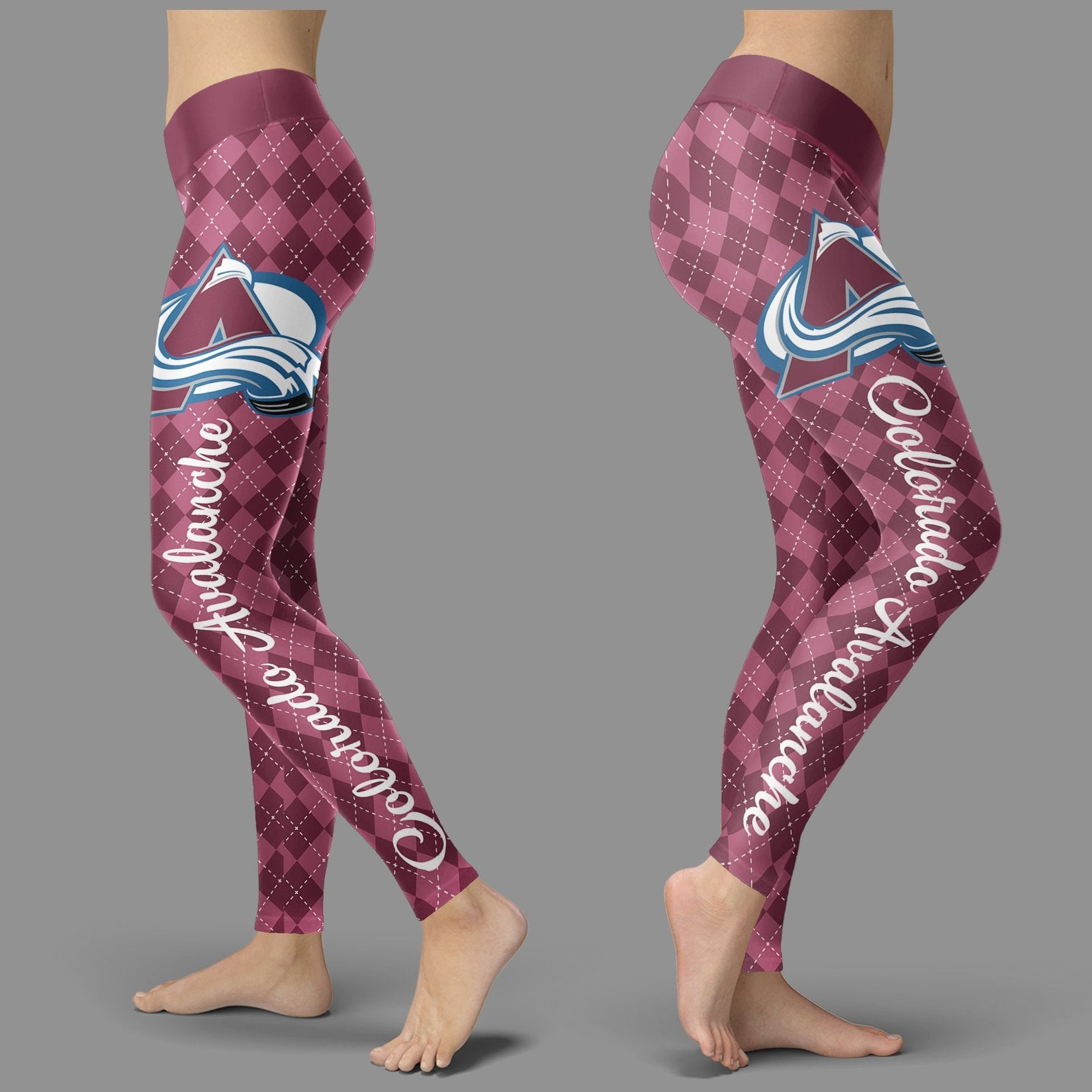 Cosy Seamless Border Wonderful Colorado Avalanche Leggings - Beekene