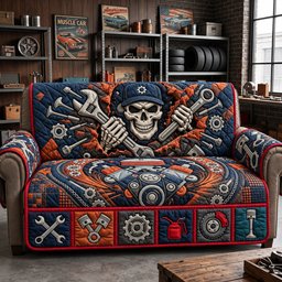 I Can Fix It Quilted Sofa Cover Cozy Holiday Living Room Decor Christmas Presents