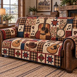 Guitar Lover Quilted Sofa Cover Living Room Sofa Xmas Decor Christmas Ideas For Her