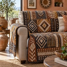 Nomadic Gold Quilted Sofa Cover Holiday Quilted Sofa Cover Christmas Gifts
