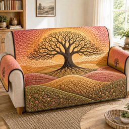 Life Harmony Quilted Sofa Cover Quilted Living Room Decor Christmas Gifts For Men