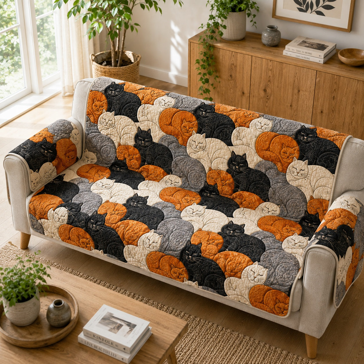 Endless Slumbering Paws Quilted Sofa Cover Christmas Sofa Cover Gifts For Daughter