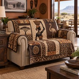 Rift Valley Grace Quilted Sofa Cover Quilted Sofa Cover For Christmas Home Decor