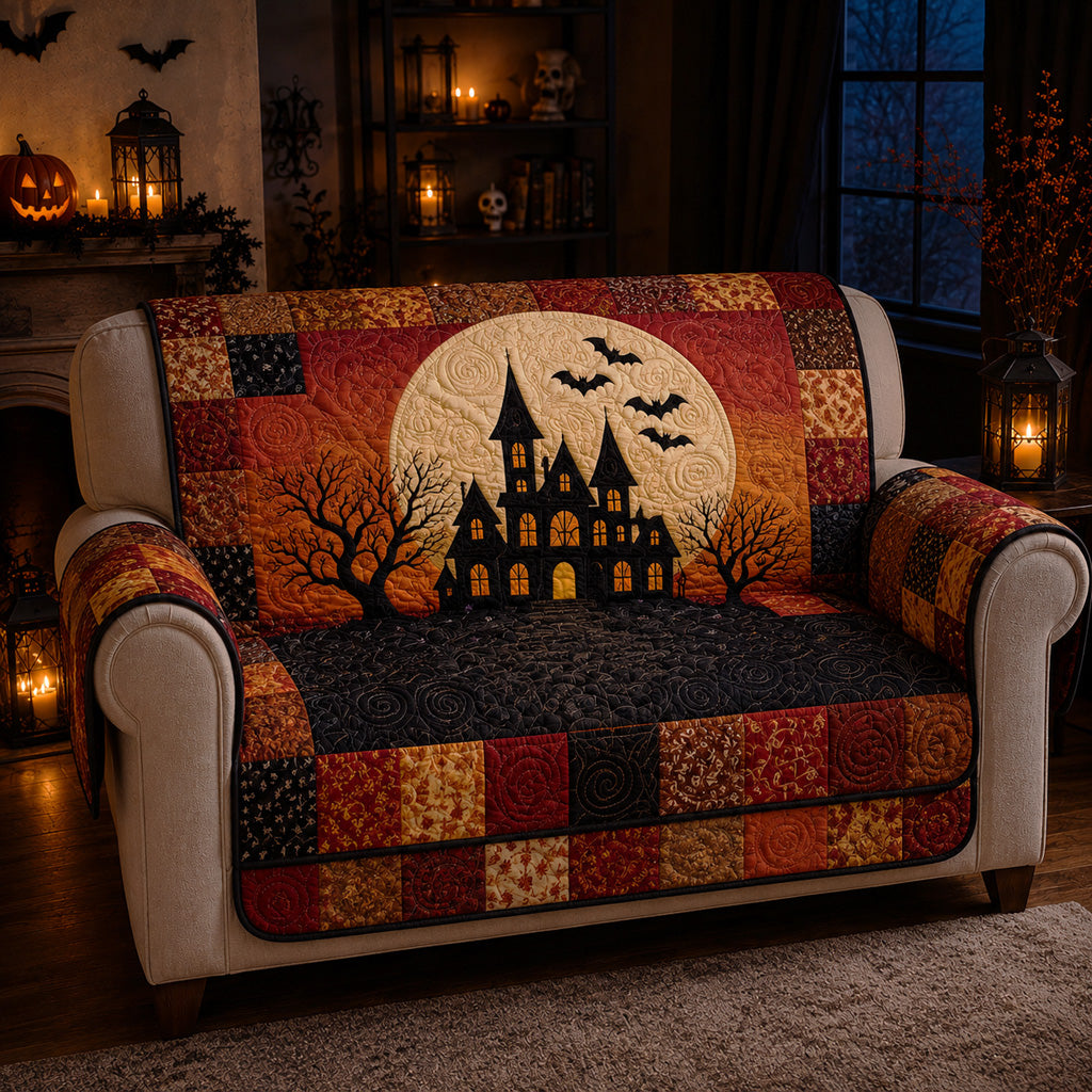 Amber Hollow Manor Quilted Sofa Cover Xmas Quilted Sofa Cover Holiday Gifts