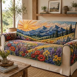 Summit First Light Quilted Sofa Cover Holiday Sofa Cover Gift For New Homeowners