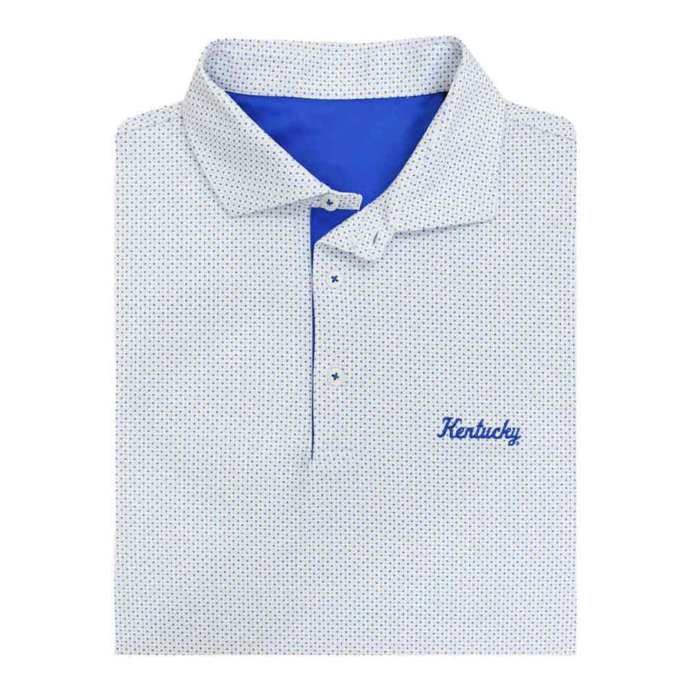 Kentucky Wildcats Merch Horn Legend Script Checkers Polo Shirt Wildcats Game Clothes_