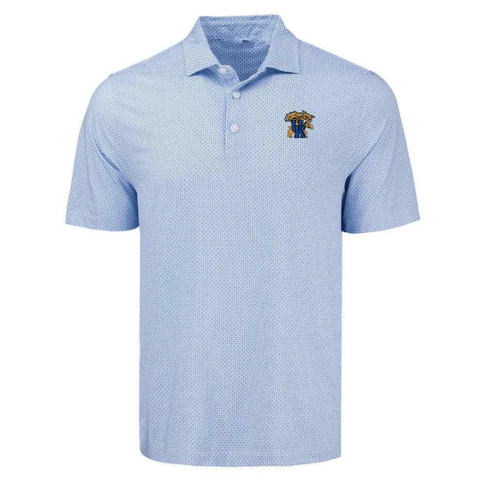 Kentucky Wildcats Merch Cutter & Buck Wildcat Pike Eco Polo Shirt Wildcats Fan Shirt