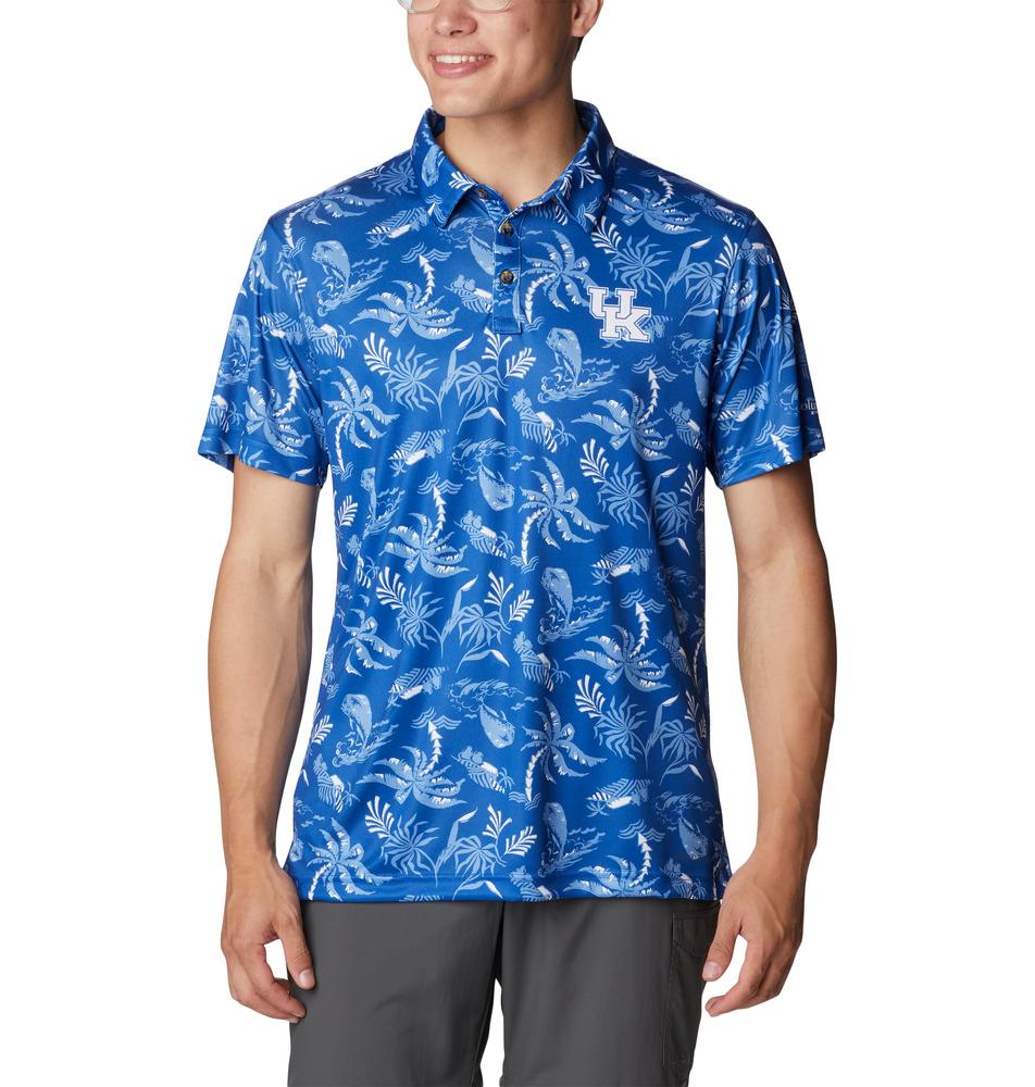 Kentucky Wildcats Merch Columbia Super Tamiami Tackle Polo Shirt Wildcats Game Gear