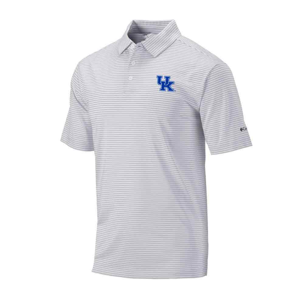 Kentucky Wildcats Merch Columbia Golf Omni-Wick Club Invite Polo Shirt Wildcats Wear