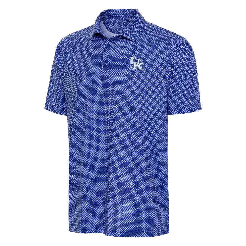 Kentucky Wildcats Merch Kentucky Antigua Trellis Polo Shirt Kentucky Game Clothing