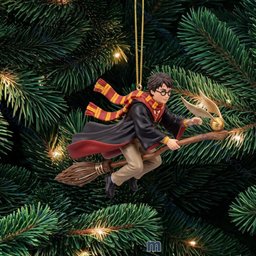 Harry Potter Flying On Broomstick Christmas Ornament Harry Potter Fan Xmas Ornament