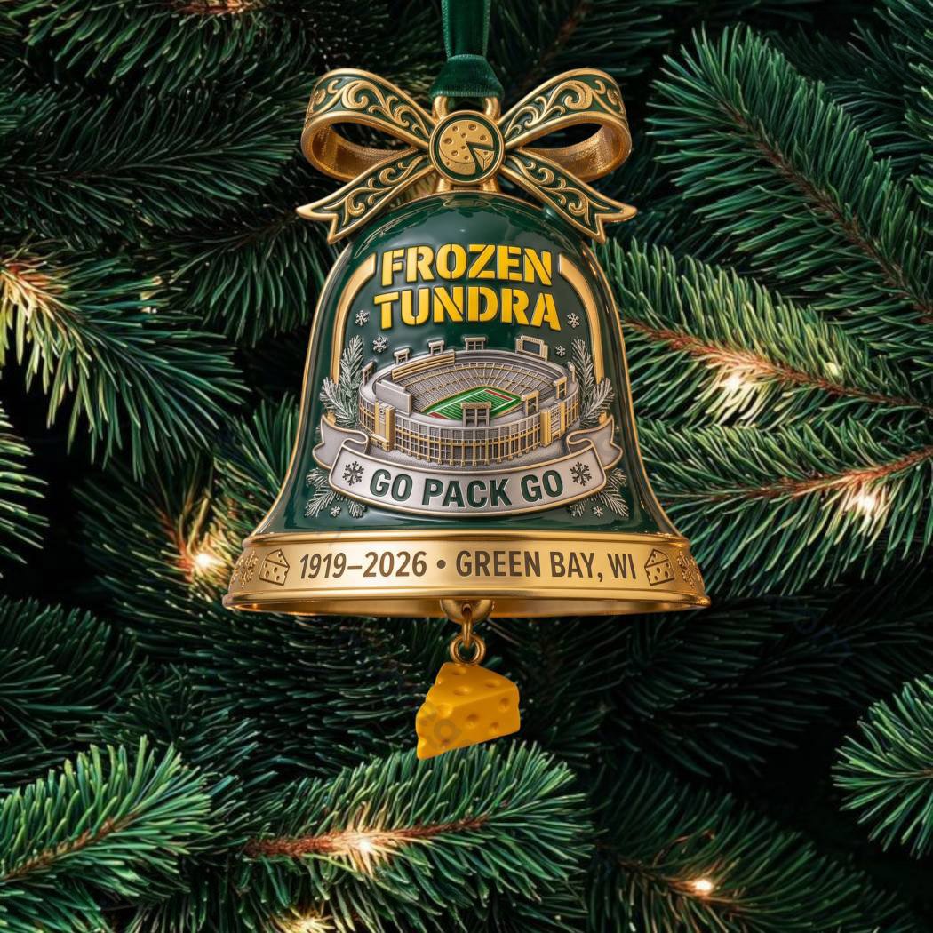 Green Bay Packers Football Stadium Frozen Tundra Christmas Ornament Packers Xmas Merch