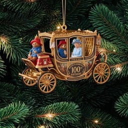 Golden Royal Carriage Queen Elizabeth II Christmas Ornament Elizabeth II Fan Xmas