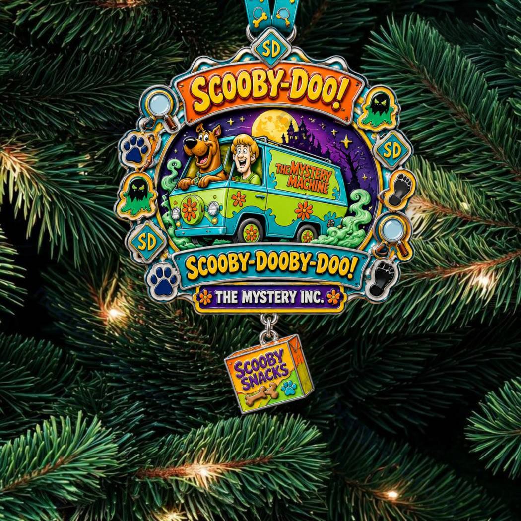 Scooby-Doo Mystery Machine Van With Shaggy Christmas Ornament Scooby-Doo Xmas Merch