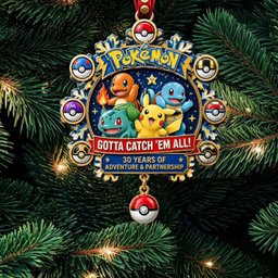 Pokemon Characters Snowflake Christmas Ornament Pokemon Fan Xmas Ornament Gifts