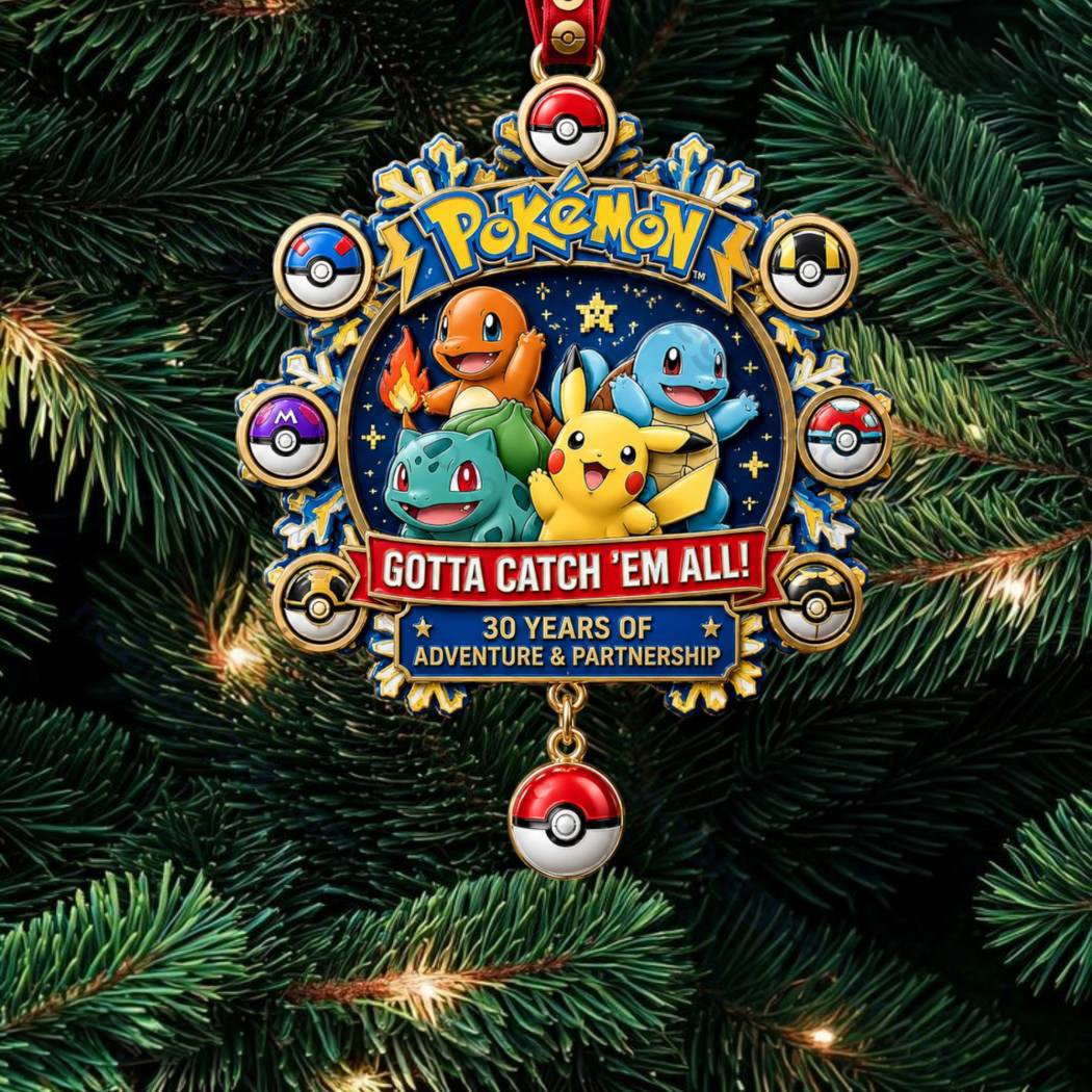 Pokemon Characters Snowflake Christmas Ornament Pokemon Fan Xmas Ornament Gifts
