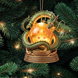 Dragon Ball Shenron 40th Anniversary 4-Star Christmas Ornament Dragon Ball Fan Ornament