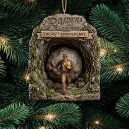 Classic Raiders Of The Lost Ark 45th Anniversary Christmas Ornament Movie Xmas Ornament