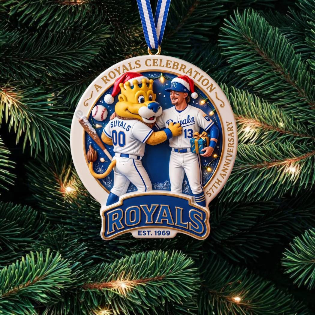 Royals Est 1969 57th Anniversary Medallion Christmas Ornament Royals Xmas Ornament