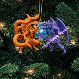 Naruto Shippuden Kurama Link Mode Vs Susanoo Christmas Ornament Naruto Fan Ornament