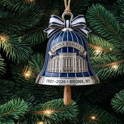 New York Yankees Bronx Bombers Yankee Stadium Bell Christmas Ornament Yankees Xmas Merch