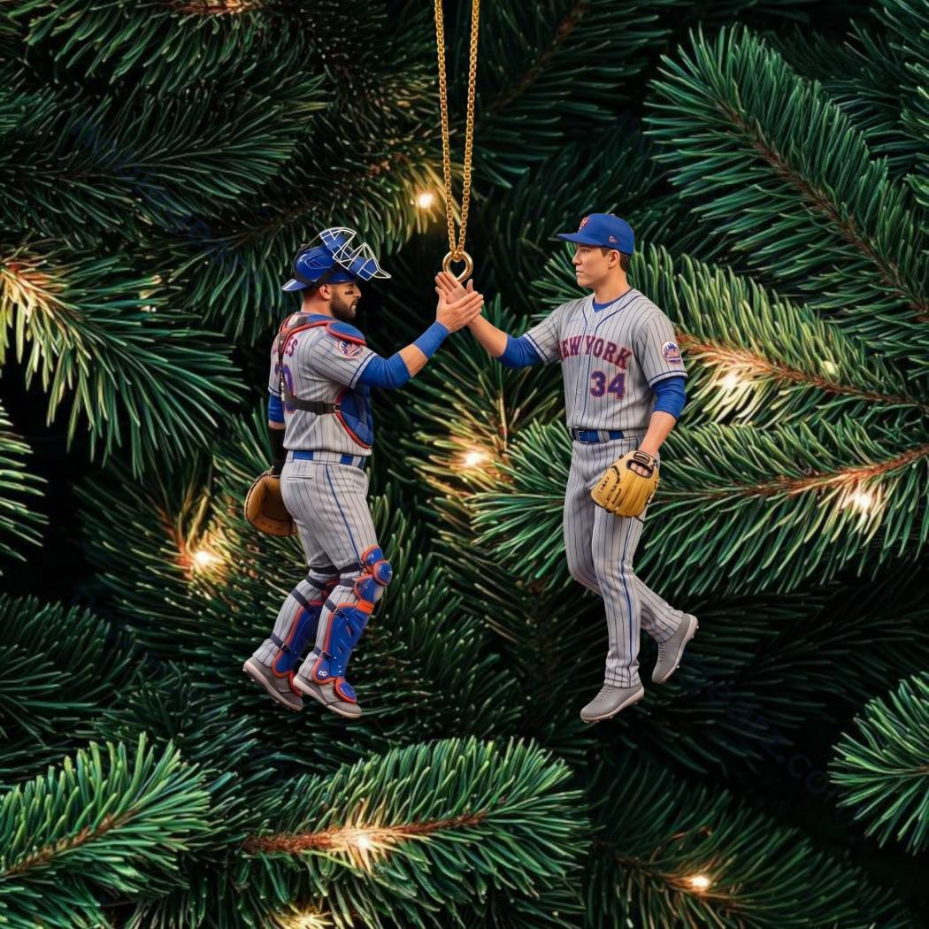 Meet The Mets Christmas Ornament New York Mets Fan Xmas Ornament Sport Gifts