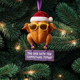 Friends TV Show Turkey Christmas Ornament Friends TV Show Fan Xmas Ornament_