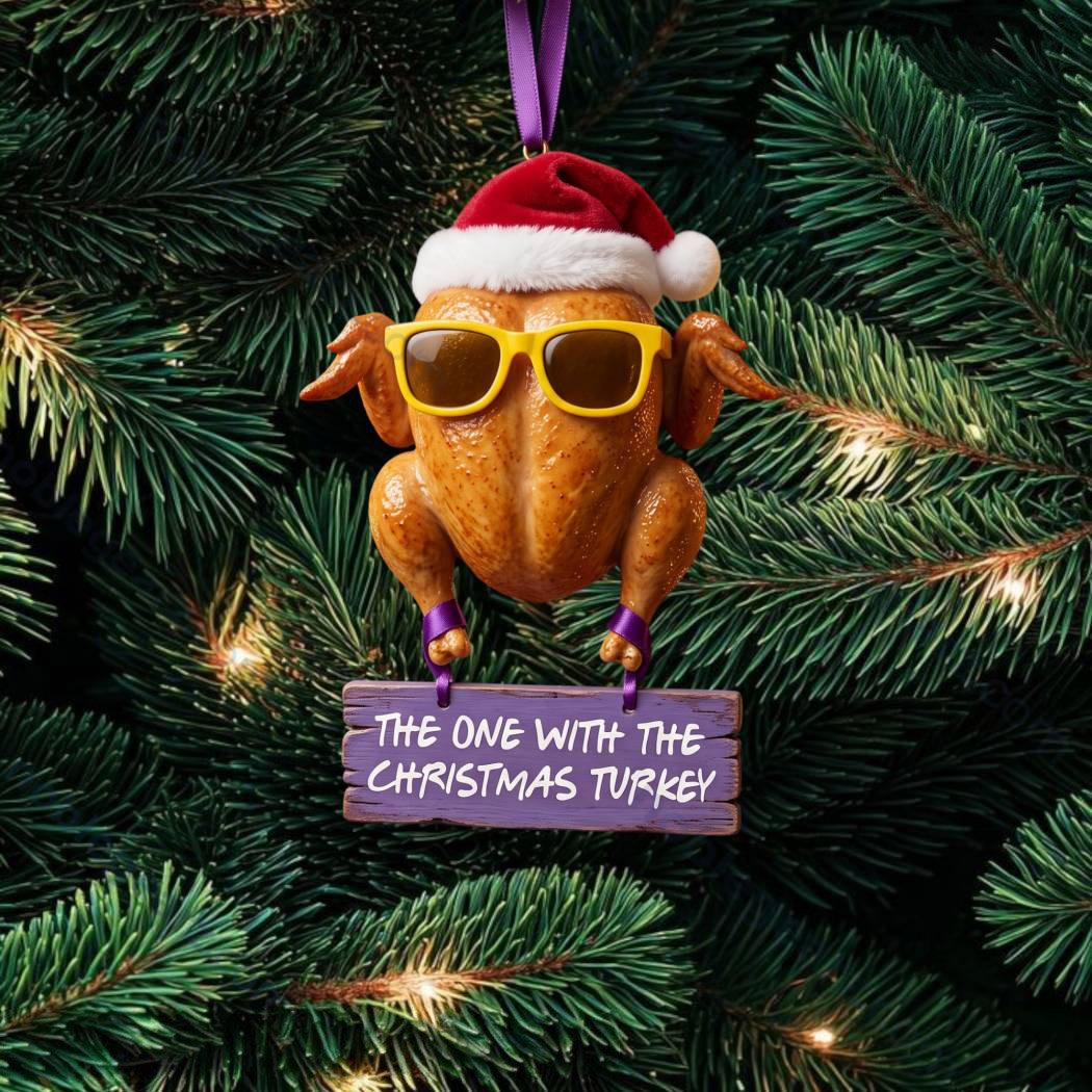 Friends TV Show Turkey Christmas Ornament Friends TV Show Fan Xmas Ornament_