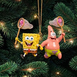 SpongeBob Patrick Star Jellyfishing Christmas Ornament SpongeBob Lovers Xmas Ornament