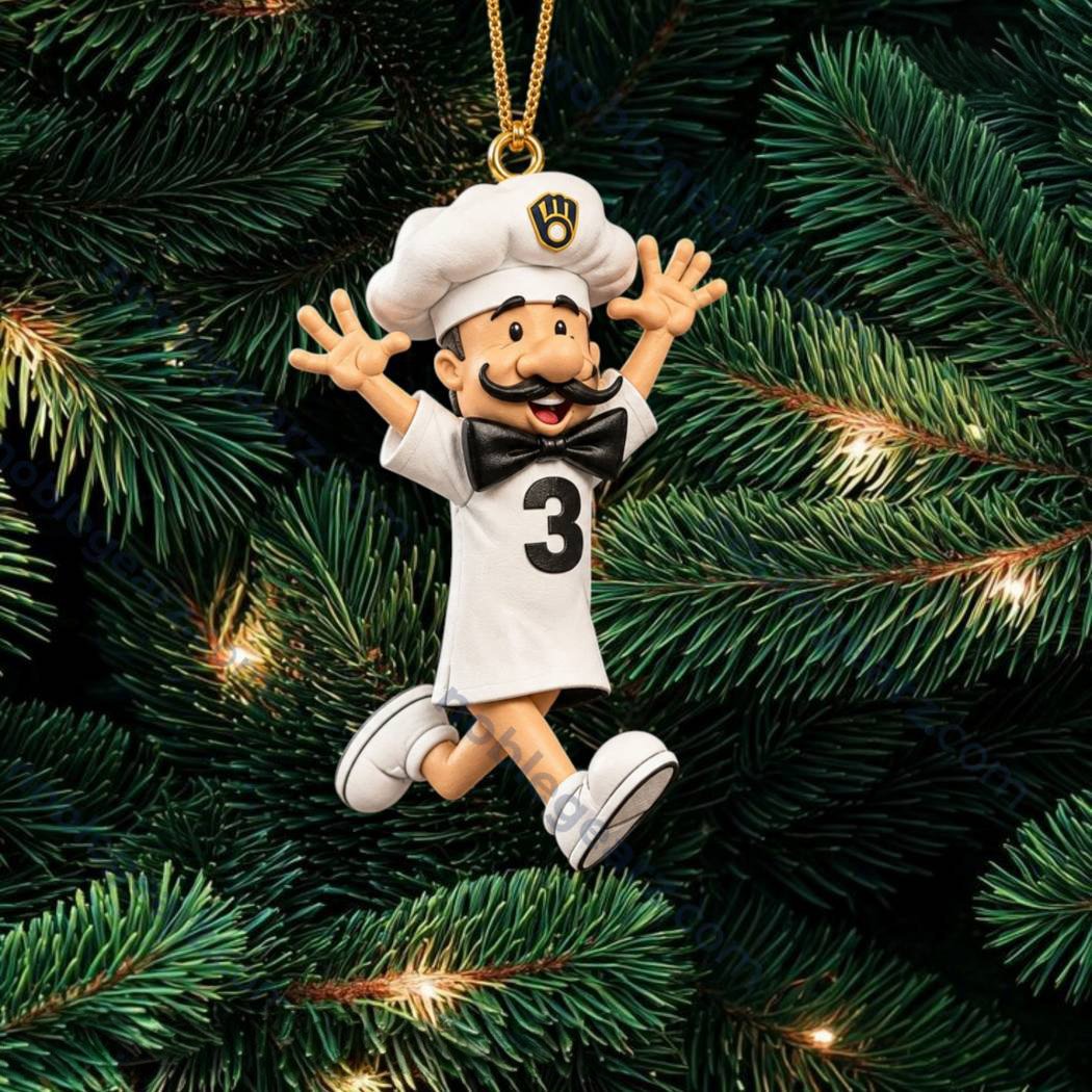 Milwaukee Brewers Sausage Race Mascot Christmas Ornament Brewers Fan Xmas Merch