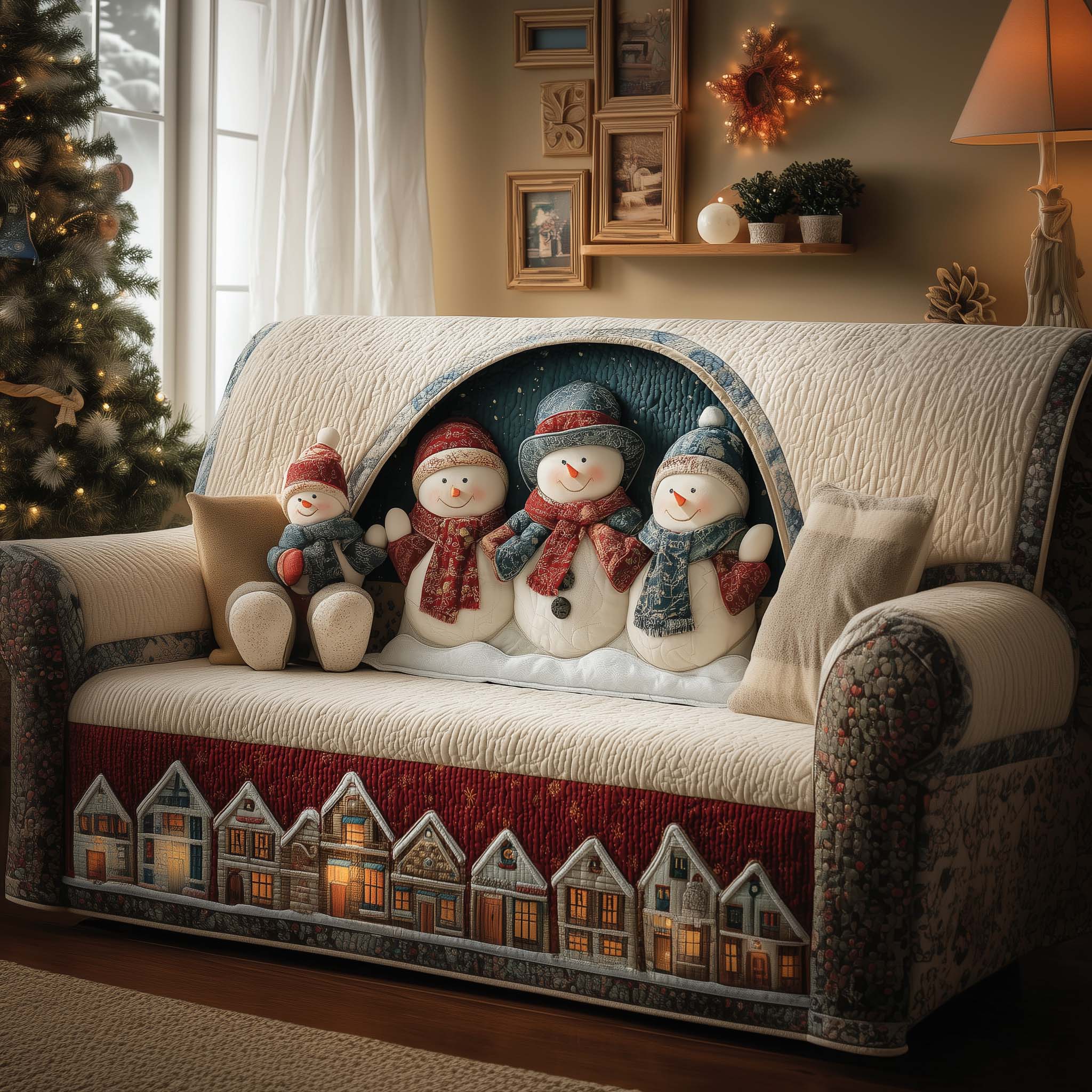 Cozy Trio Quilted Sofa Cover