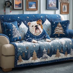 Snowy Sweater Quilted Sofa Cover