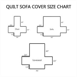Gnome Trio Quilted Sofa Cover GFTOQM1133