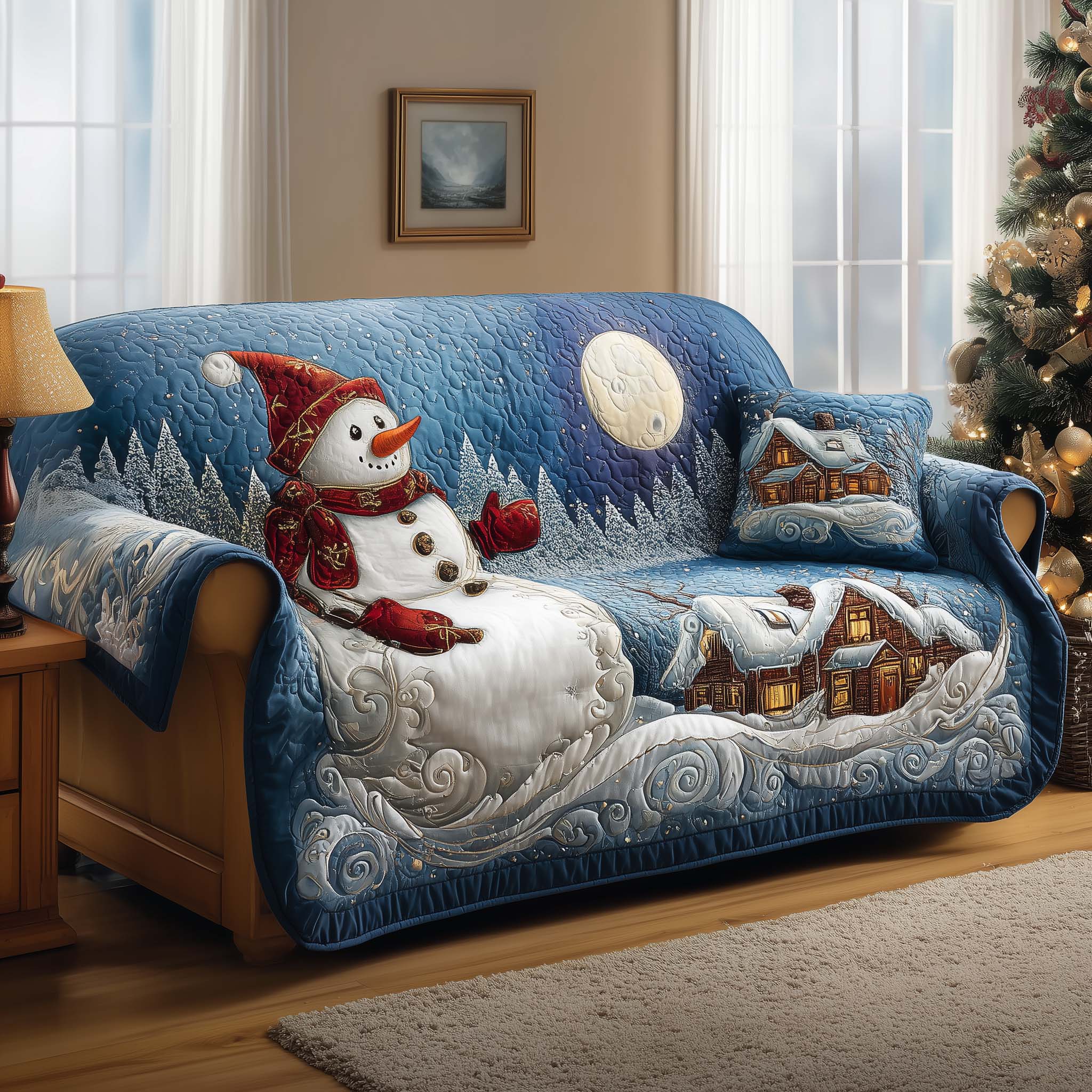 Cabin Serenity Quilted Sofa Cover