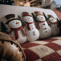 Festive Joy Quilted Sofa Cover