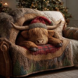Holiday Farmstead Quilted Sofa Cover