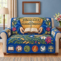 I Am With You Quilted Sofa Cover