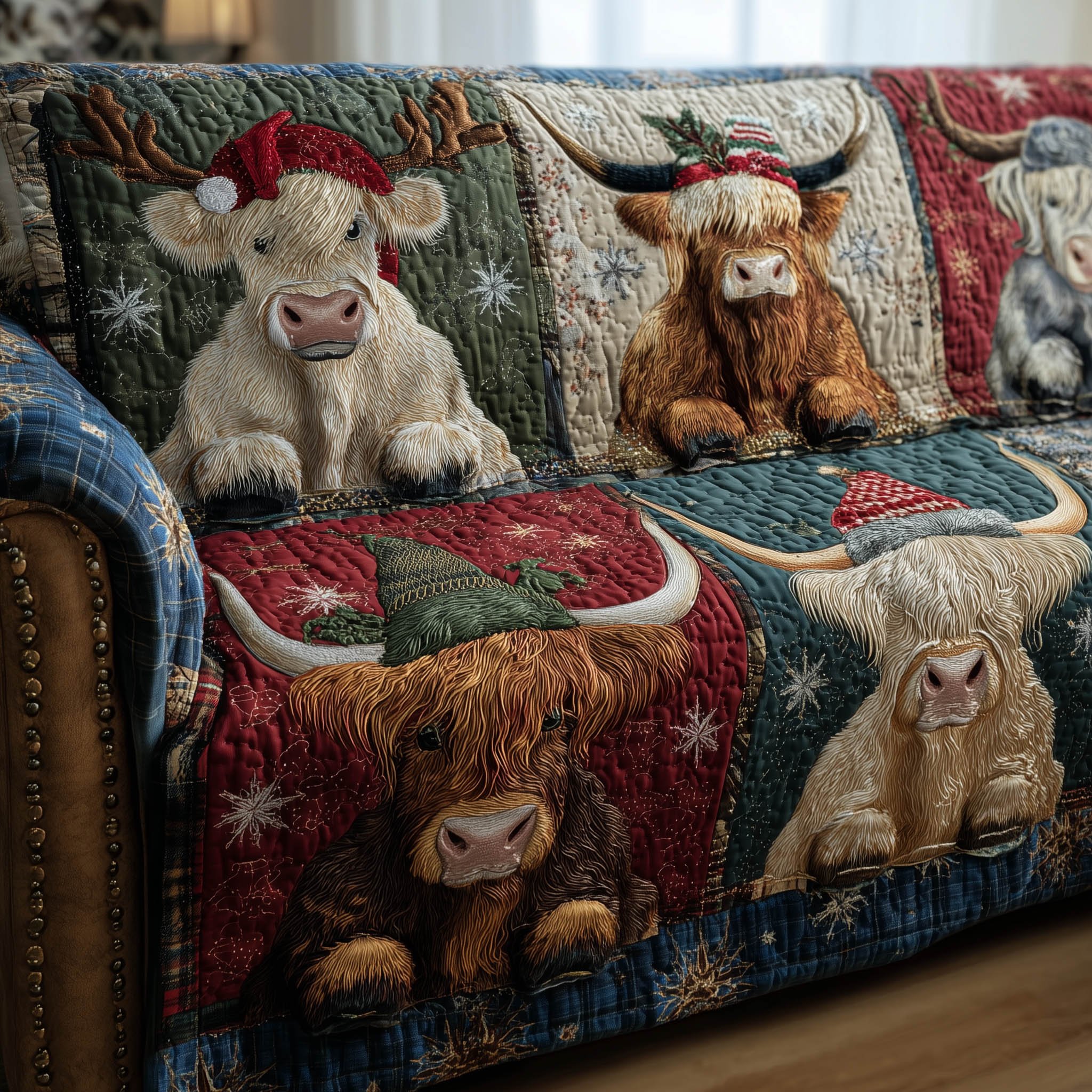 Farmstead Quilted Sofa Cover