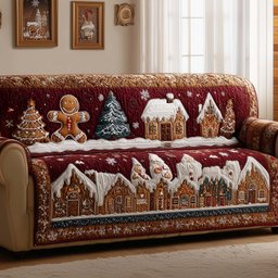 Festive Bake Quilted Sofa Cover