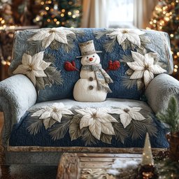 Frosted Friend Quilted Sofa Cover