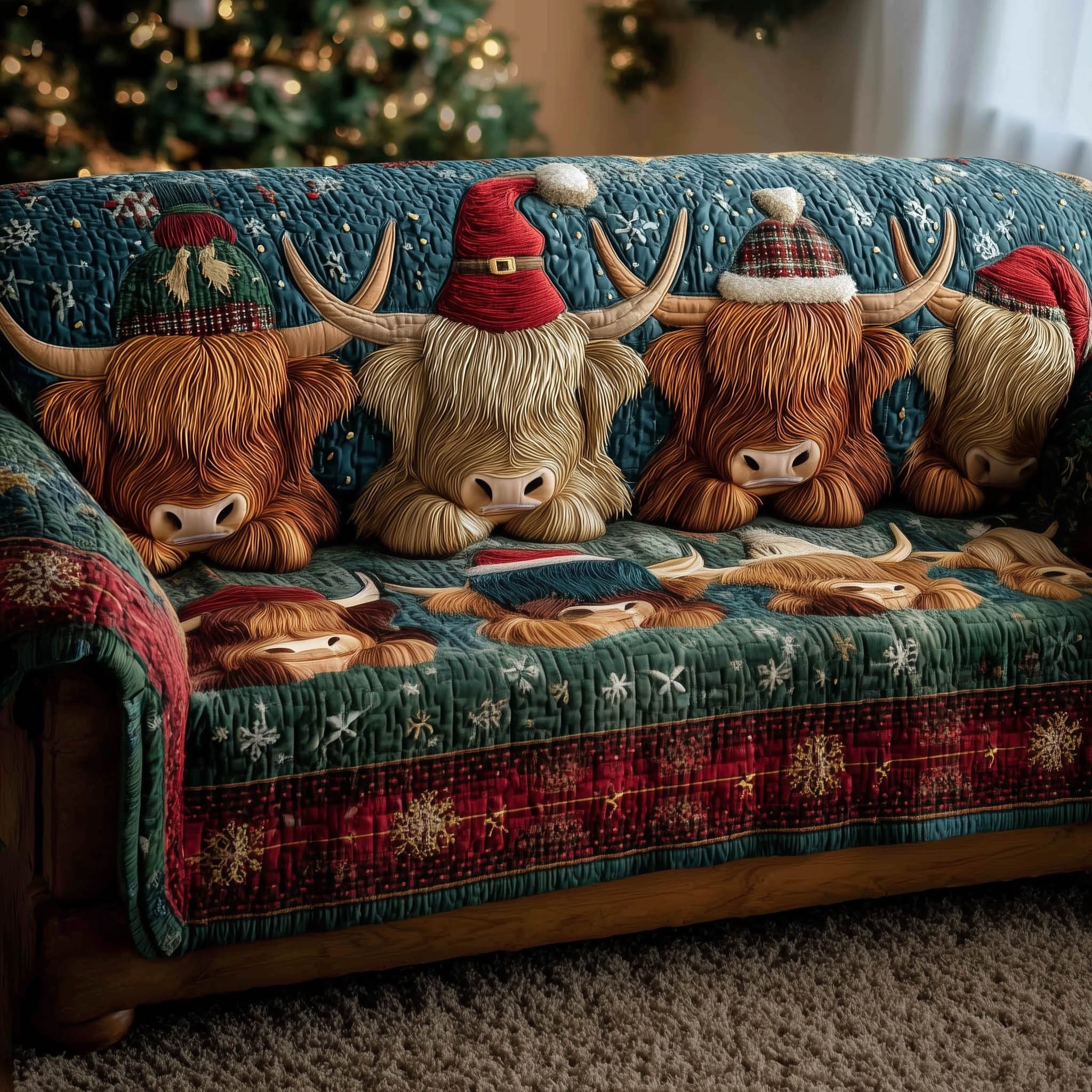 Farmstead Quilted Sofa Cover