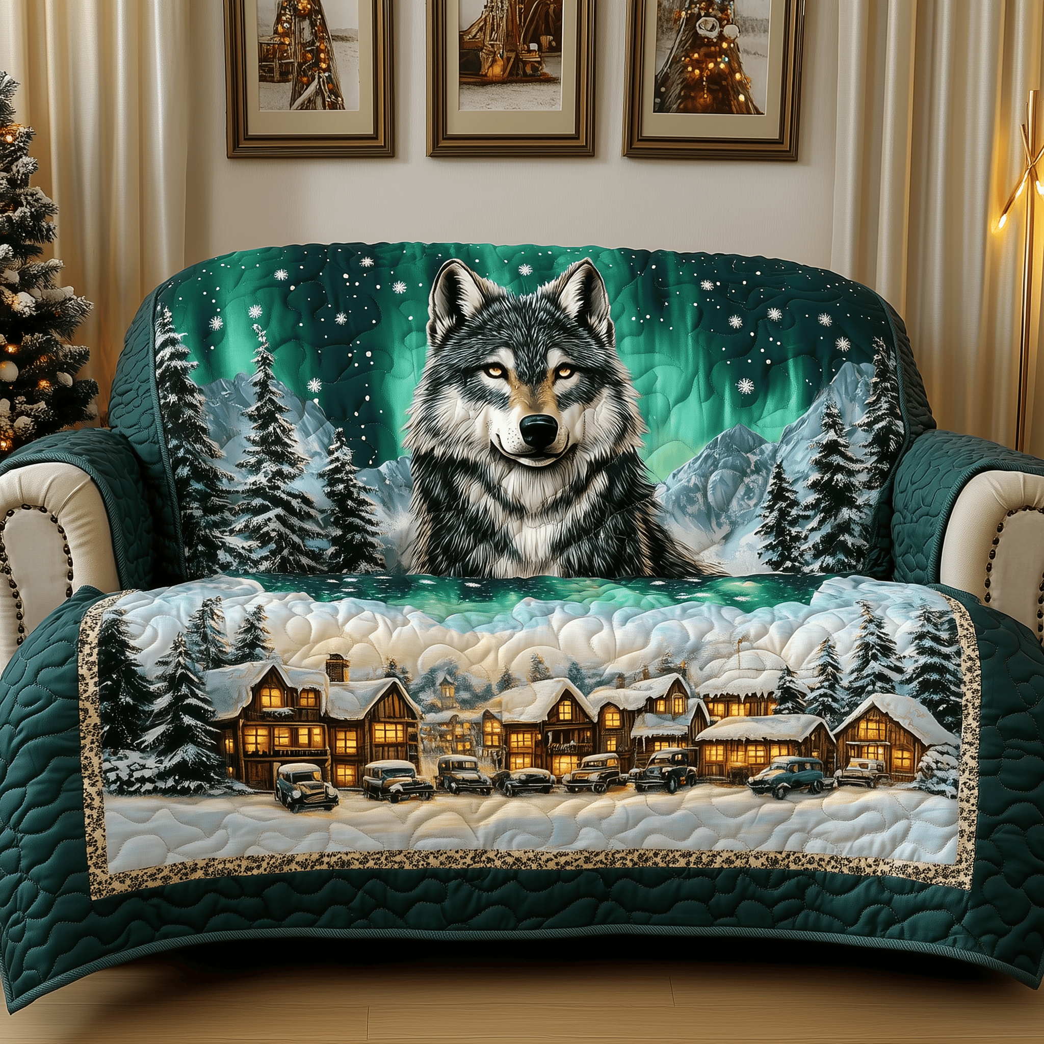 Wild Sovereign Quilted Sofa Cover