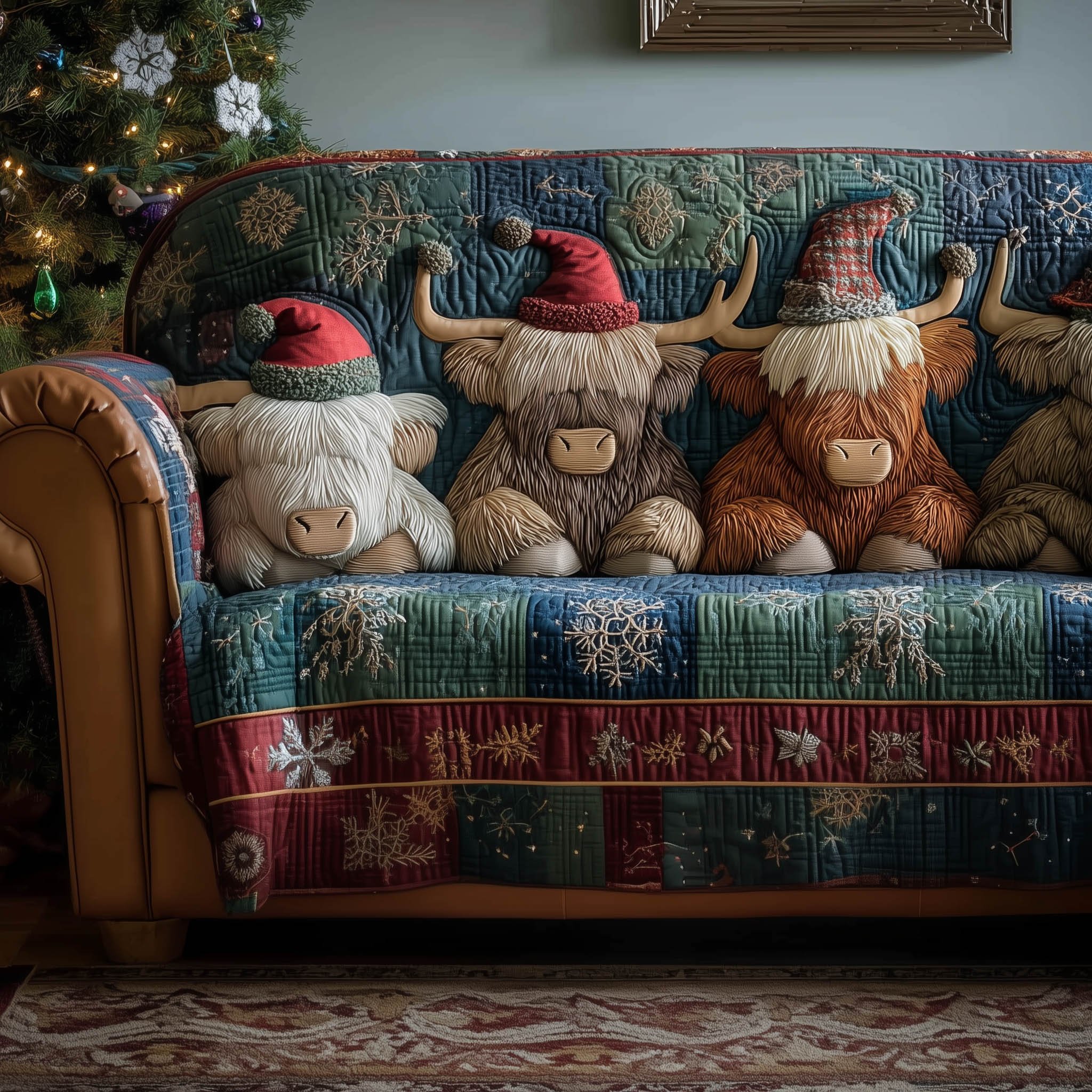 Farmstead Quilted Sofa Cover