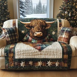 Modern Patch Quilted Sofa Cover